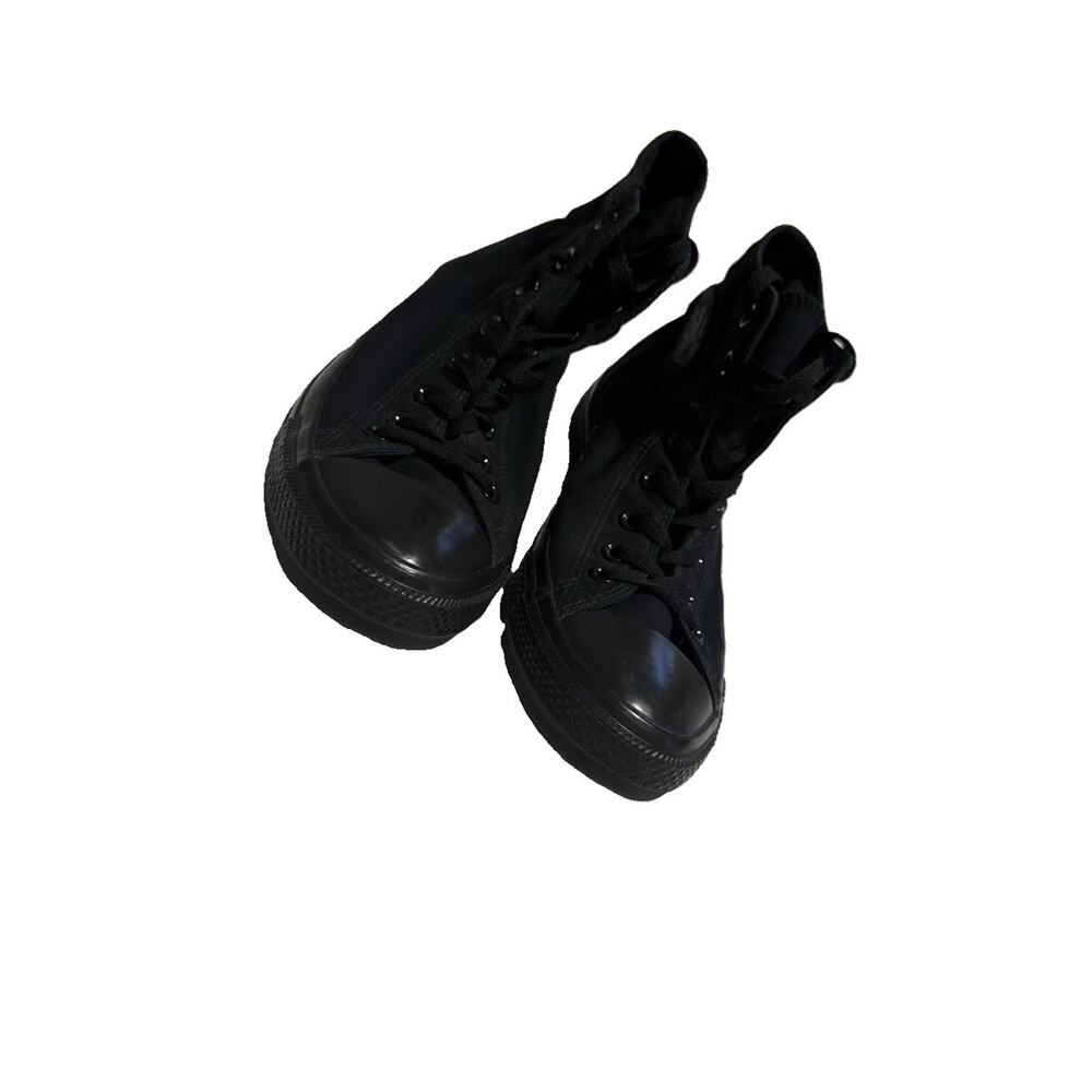Converse Chuck Taylor All Black High Tops Sz 10 Sneakers Lace Up Canvas All Star - Picture 5 of 7